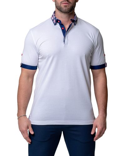 Maceoo Mozartsolidgame Jersey Polo At Nordstrom - White
