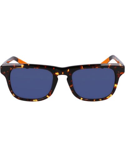 Shinola 52mm Modified Rectangular Sunglasses - Blue