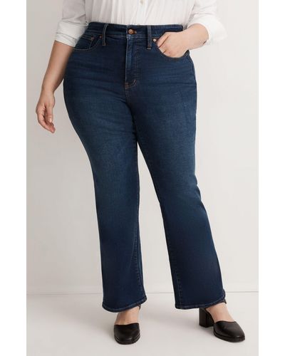 Madewell High Waist Skinny Flare Jeans - Blue
