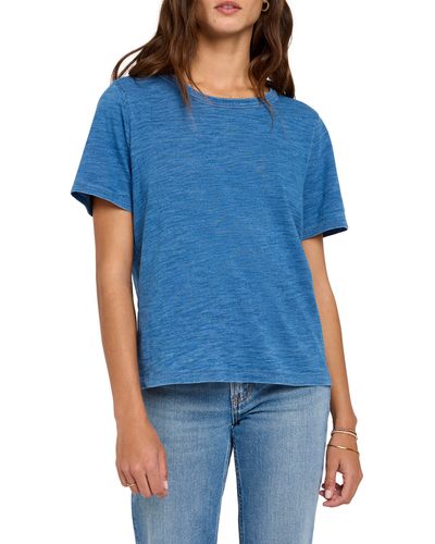 Faherty Sunwashed Recycled Cotton T-shirt - Blue