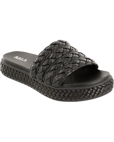 MIA Bri Slide Sandal - Black
