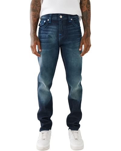 True Religion Rocco Relaxed Skinny Jeans - Blue