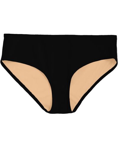 NU SWIM Basic Low Bikini Bottoms - Black