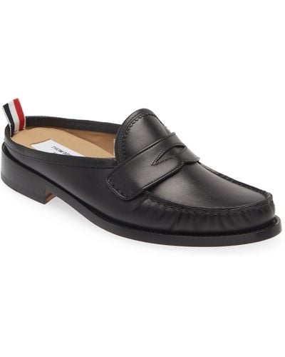 Thom Browne Penny Loafer Mule - Gray