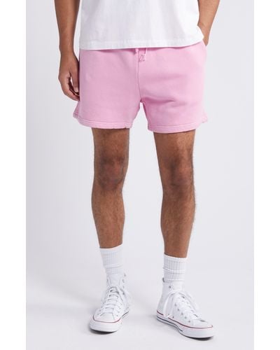 Elwood Core Organic Cotton Brushed Terry Sweat Shorts - Pink