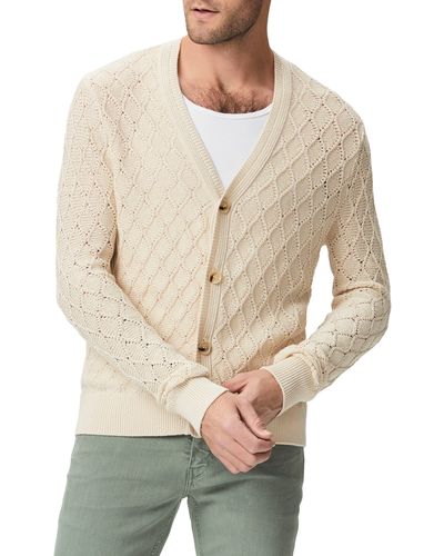 PAIGE Perry Cotton & Linen Cardigan - Natural