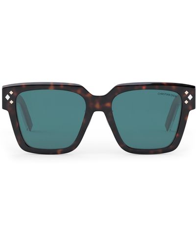 Dior Cd Diamond S3f 55mm Square Sunglasses - Blue