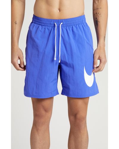 Nike Swoosh 7-inch Swim Trunks - Blue