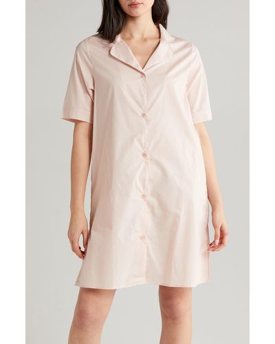 Papinelle Gemma Short Sleeve Cotton Nightshirt - Natural