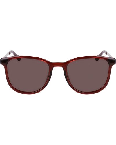 Shinola 52mm Round Sunglasses - Brown