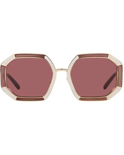Tory Burch 52mm Irregular Sunglasses - Pink