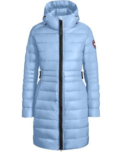 Canada Goose Cypress Packable Hooded 750-fill-power Down Puffer Coat - Blue