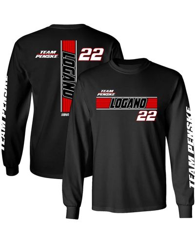 Team Penske Joey Logano Lifestyle Long Sleeve T-shirt At Nordstrom - Black