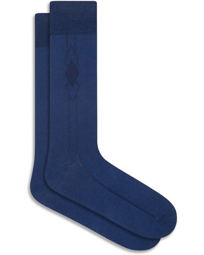 Bugatchi Diamond Cluster Dress Socks - Blue