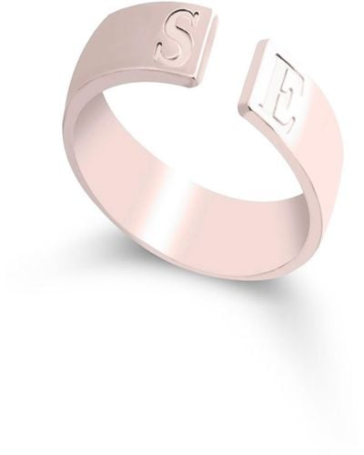 Melanie Marie Personalized Open Band Ring - Pink