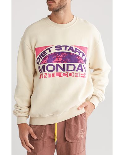 DIET STARTS MONDAY Corp Sweatshirt - Pink
