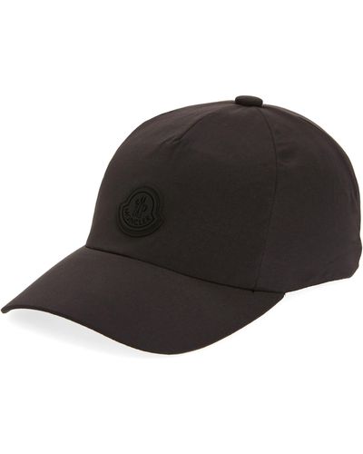 Moncler Logo Patch Baseball Cap - Black
