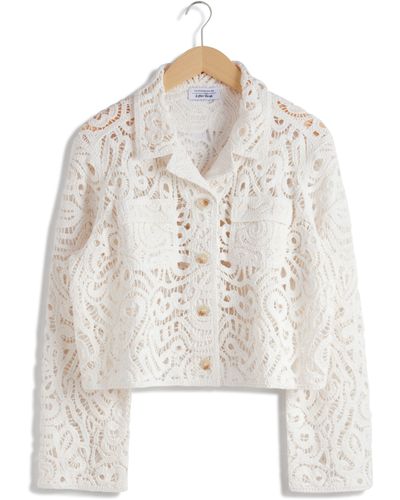 & Other Stories & Lourdess Cotton Lace Jacket - White