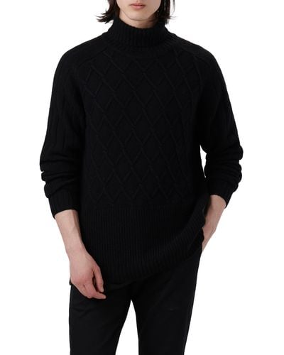 Bugatchi Turtleneck Sweater - Black
