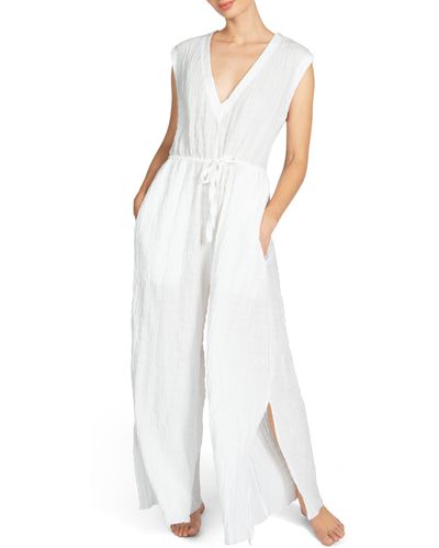 Robin Piccone Fiona Cover-up Jumpsuit - White