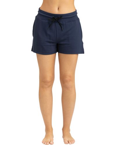 Threads For Thought Connie Feather Fleece Sweat Shorts - Blue
