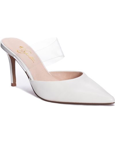 42 GOLD Ronnie Pointed Toe Mule - White