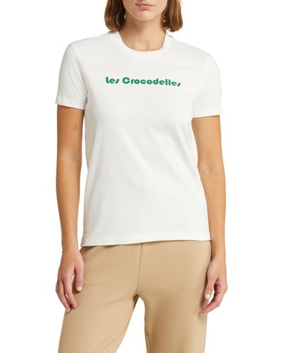 Lacoste X Bandier Cotton Graphic T-shirt - White