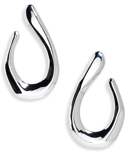 Nordstrom Open Teardrop Stud Earrings - Metallic