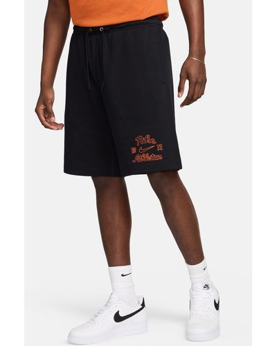 Nike Sportswear Club French Terry Varsity Shorts - Black