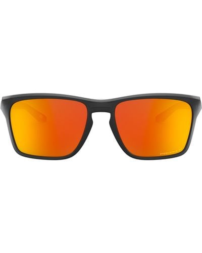 Oakley Sylas 57mm Prizmtm Polarized Keyhole Sunglasses - Orange