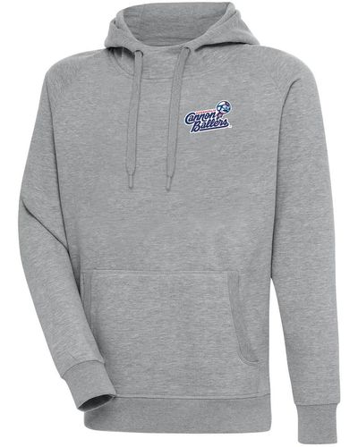 Antigua Kannapolis Cannon Ballers Victory Pullover Hoodie At Nordstrom - Gray