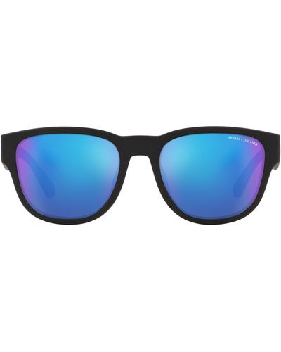 Armani Exchange 54mm Pillow Sunglasses - Blue
