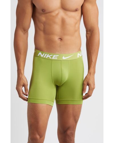 Nike 3-pack Dri-fit Essential Micro Boxer Briefs - Green