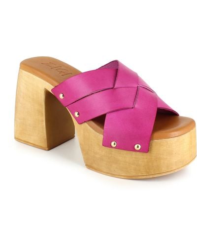 Zigi Suriel Platform Slide Sandal - Pink