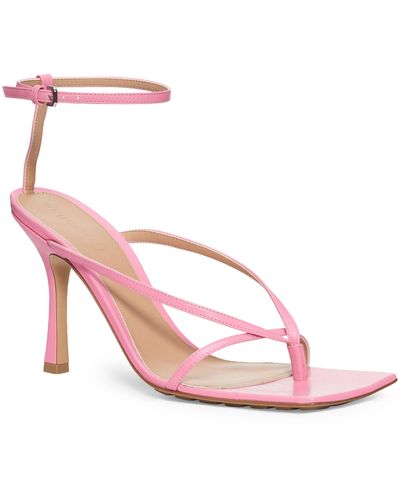 Bottega Veneta Stretch Square Toe Sandal - Pink
