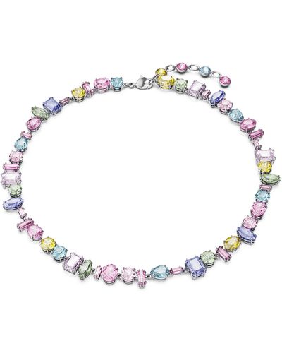 Swarovski Gema Crystal Collar Necklace - White