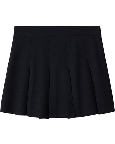 Mango Wide Pleated Skirt - Black