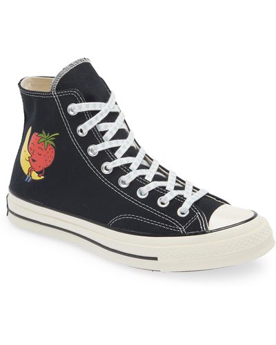 Sky High Farm X Converse Chuck Taylor® All Star® Strawberry & Moon High Top Sneaker - White