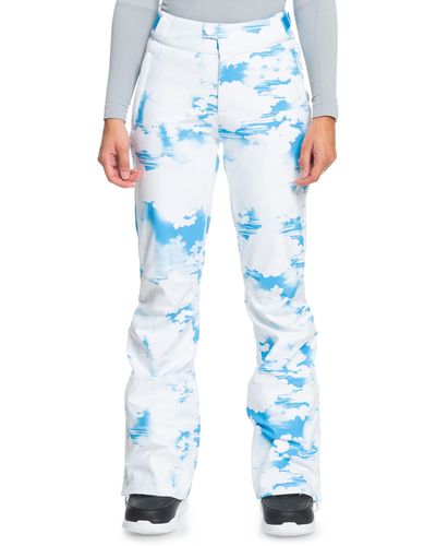 Roxy Chloe Kim Waterproof Snow Pants - Blue