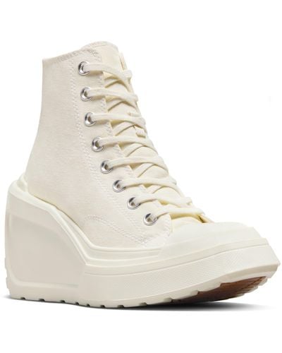 Converse Chuck 70 De Luxe High Top Wedge Sneaker - White