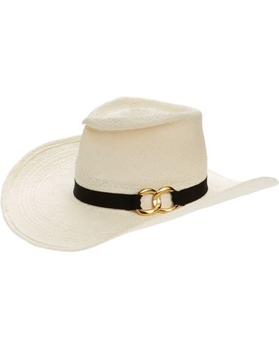 Gladys Tamez Millinery Brooks Cowboy Hat - White