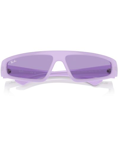 Ray-Ban Izaz 59mm Wraparound Sunglasses - Purple