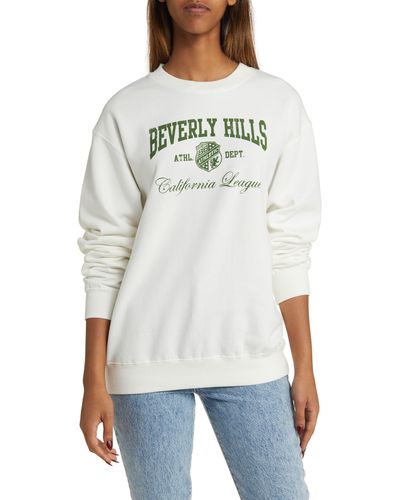GOLDEN HOUR Beverly Hills Graphic Sweatshirt - White