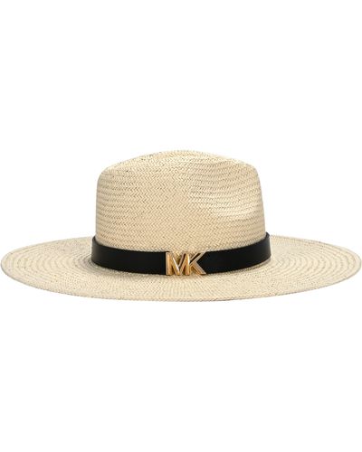 Michael Kors Karlie Straw Hat - Natural