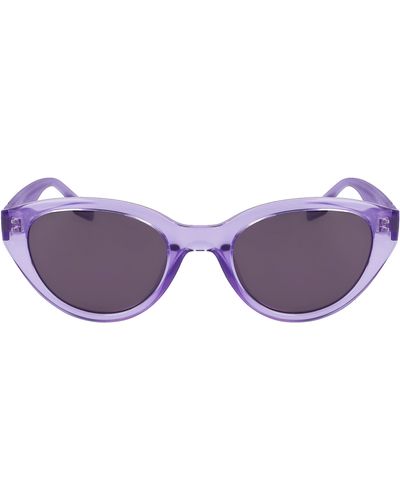 Converse Fluidity 52mm Cat Eye Sunglasses - Purple
