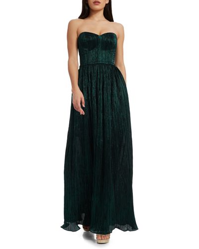 Dress the Population Audrina Strapless Gown - Black