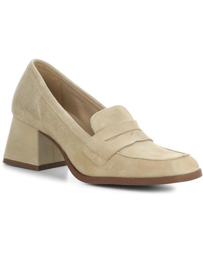 Bos. & Co. Ama Penny Loafer Pump - Natural