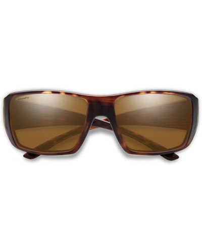 Smith Guides Choice 63mm Chromapoptm Polarized Oversize Square Sunglasses - Brown