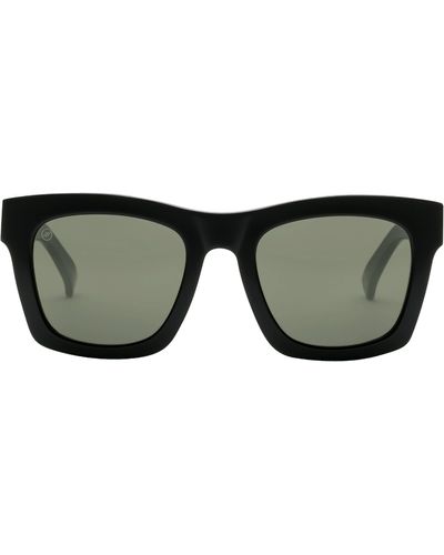 Electric Crasher 54mm Polarized Square Sunglasses - Black