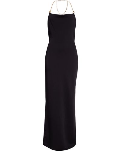Bottega Veneta Chain Strap Knit Dress - Black